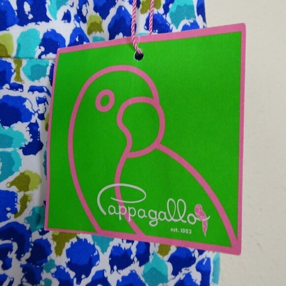 Pappagallo Lightweight Pants Women's Size 14 Blue Print Stretch - Picture 6 of 7